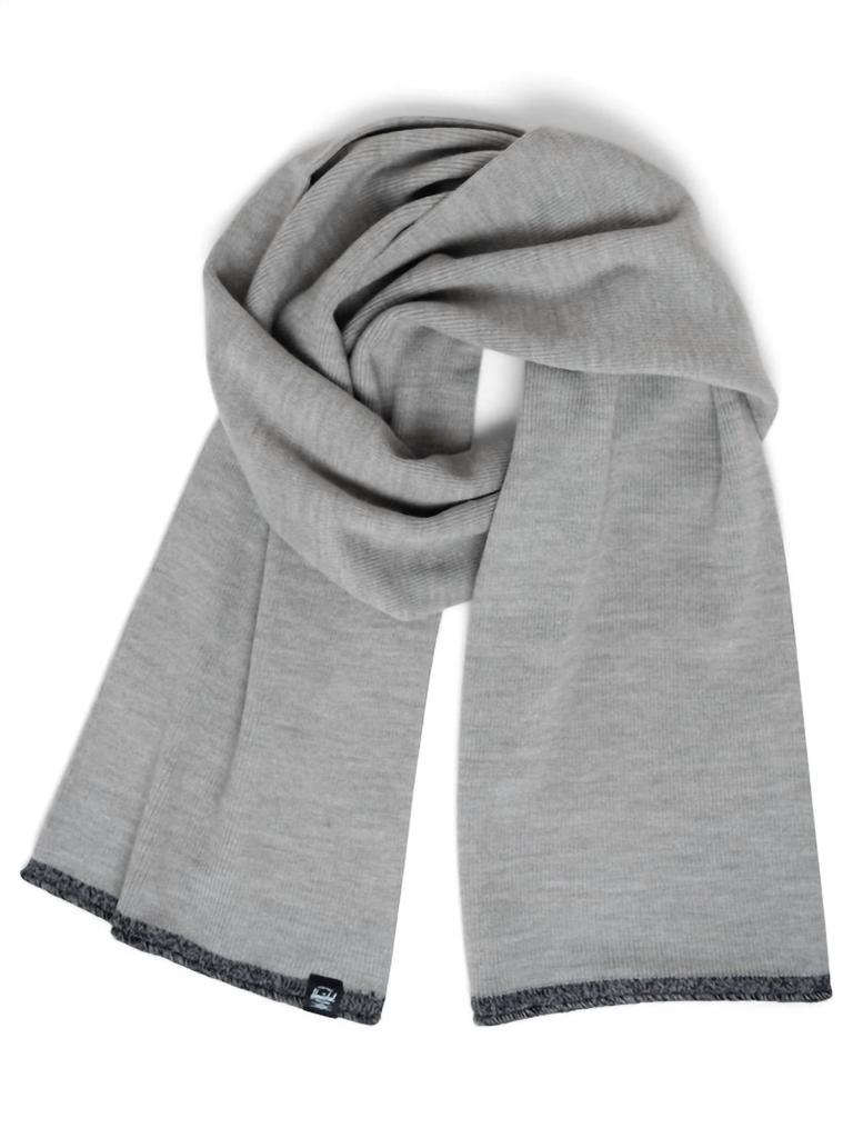 Herschel Unisex Classic Stripe Scarf In Heather Light Grey