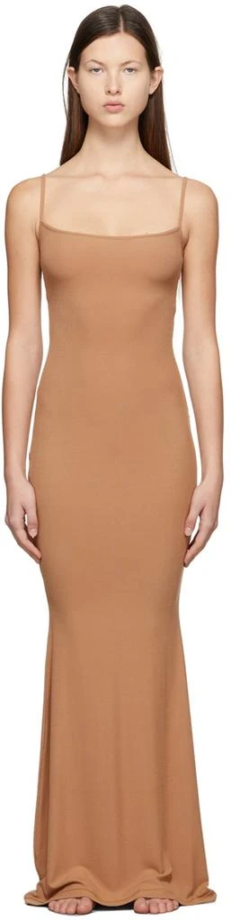 SKIMS Tan Soft Lounge Slip Dress 1