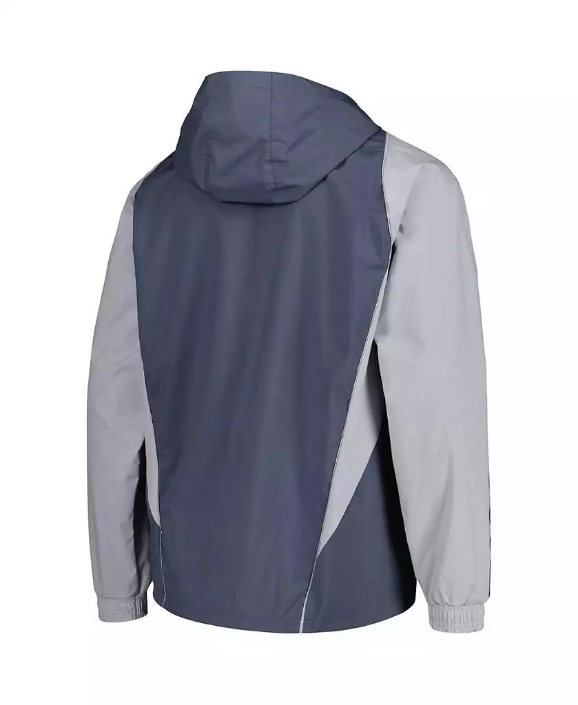 Adidas Men's Charcoal Houston Dynamo FC All-Weather Raglan Hoodie Full-Zip Jacket 3