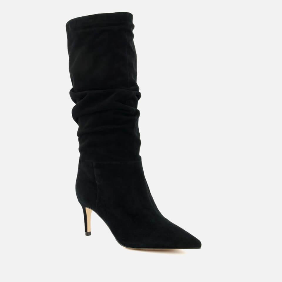 Dune DUNE WOMEN'S SLOUCH FAUX SUEDE HEELED BOOTS