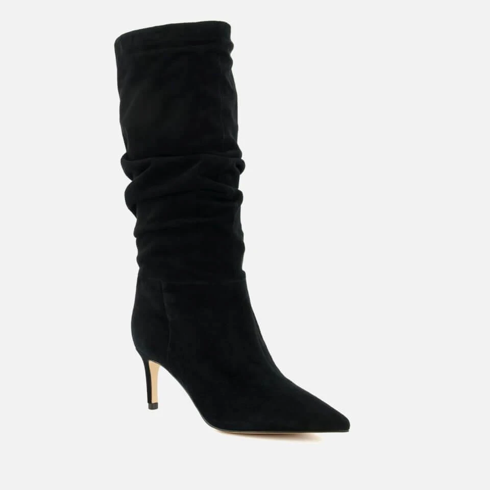 Dune DUNE WOMEN'S SLOUCH FAUX SUEDE HEELED BOOTS 2
