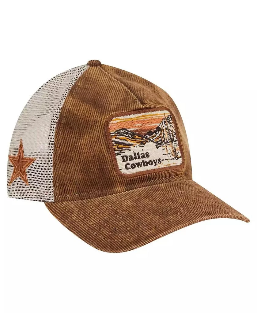 New Era Men's Brown Dallas Cowboys Vintage Landscape 9TWENTY A-Frame Adjustable Hat 1