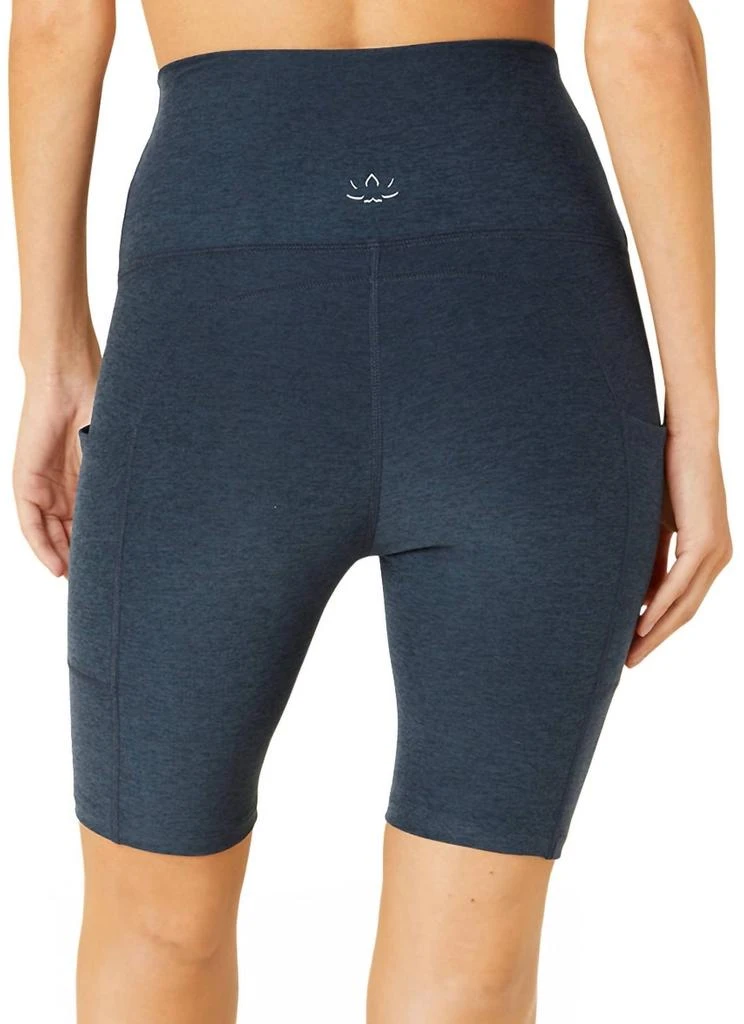 Beyond yoga Spacedye Team Pocket Biker Short In Nocturnal Navy 5