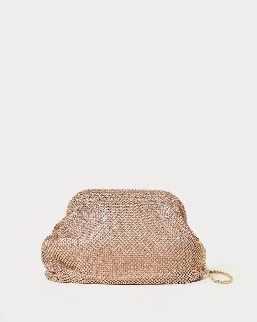 Loeffler Randall Doreen Frame Pouch Clutch In Peach 1
