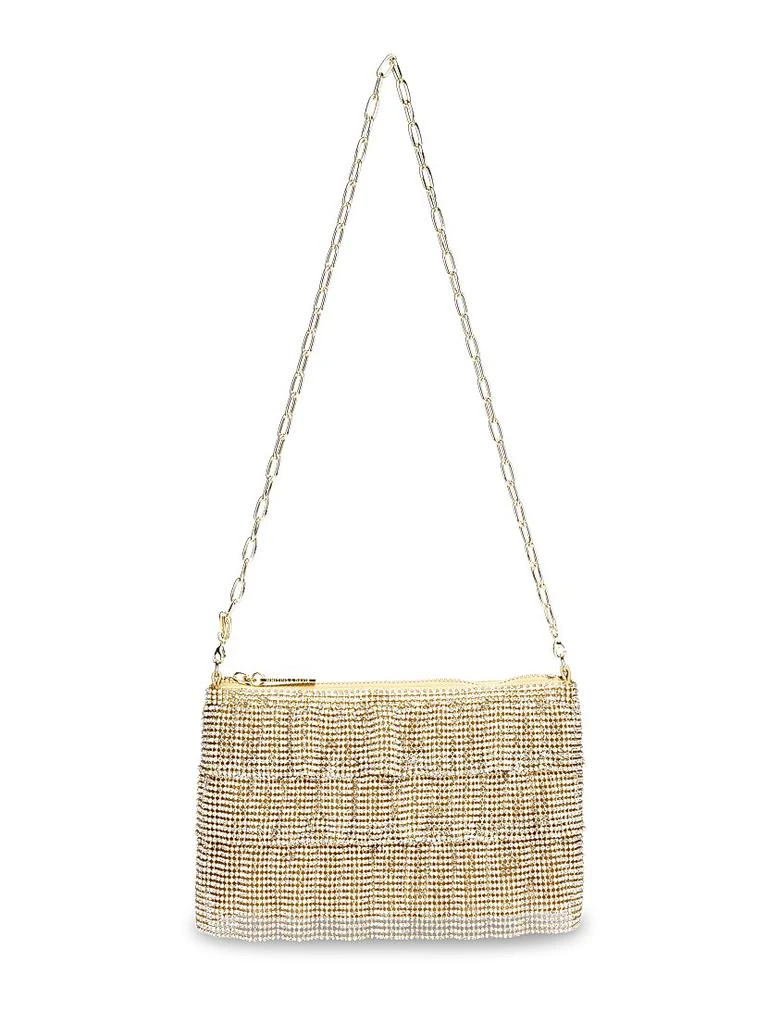 Whiting 
Davis Chloe Brass Mesh Crossbody Bag 1