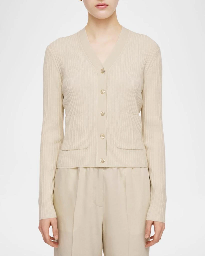 Joseph Ribbed Merino Wool Cardigan 4