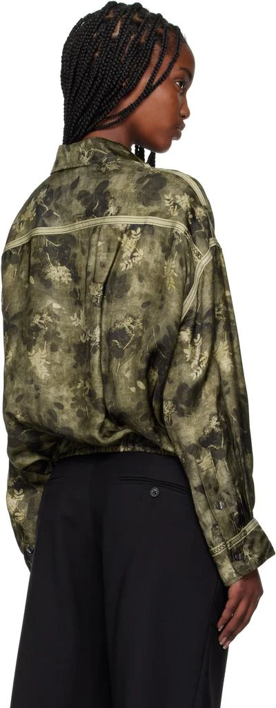 R13 Khaki Taped Crossover Bubble Shirt 3