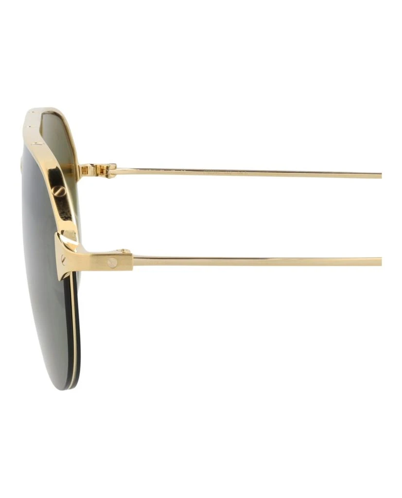 Cartier Aviator-Frame Metal Sunglasses 4