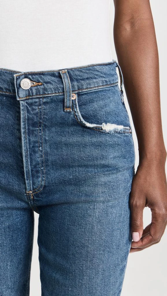AGOLDE Riley Long: High Rise Straight Jeans 5