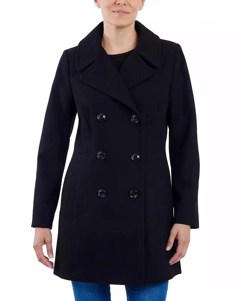 Anne Klein Women's Double-Breasted Peacoat, Created for Macy's 1