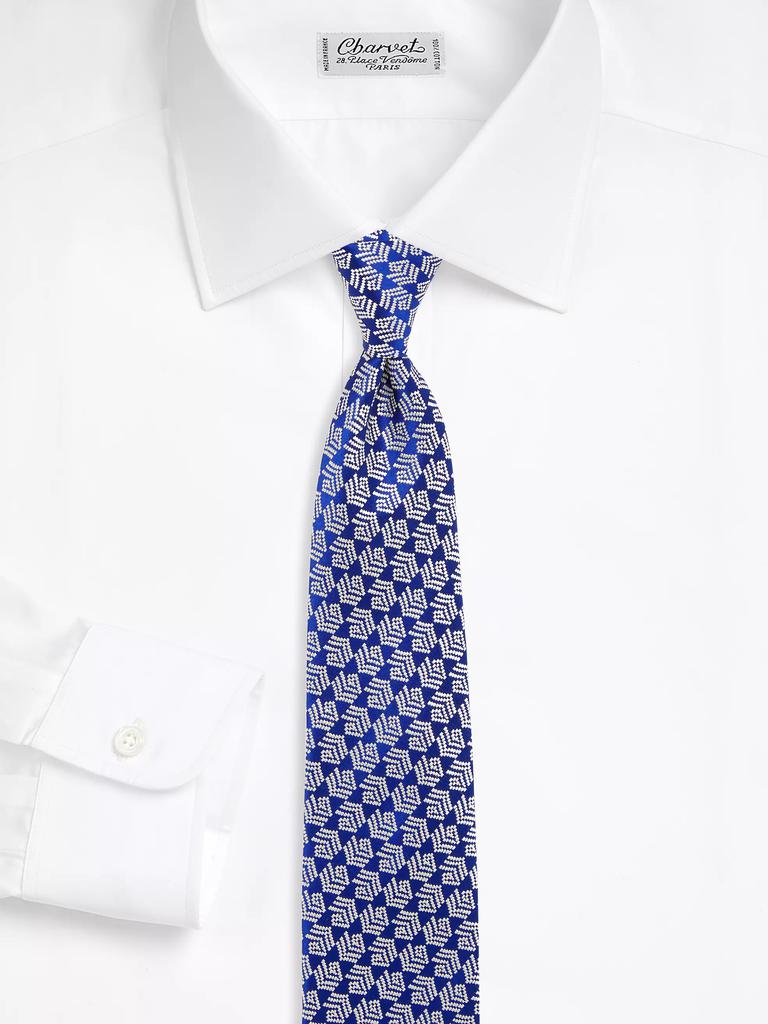 Charvet Shaded Diagonal Stripe Silk Jacquard Tie
