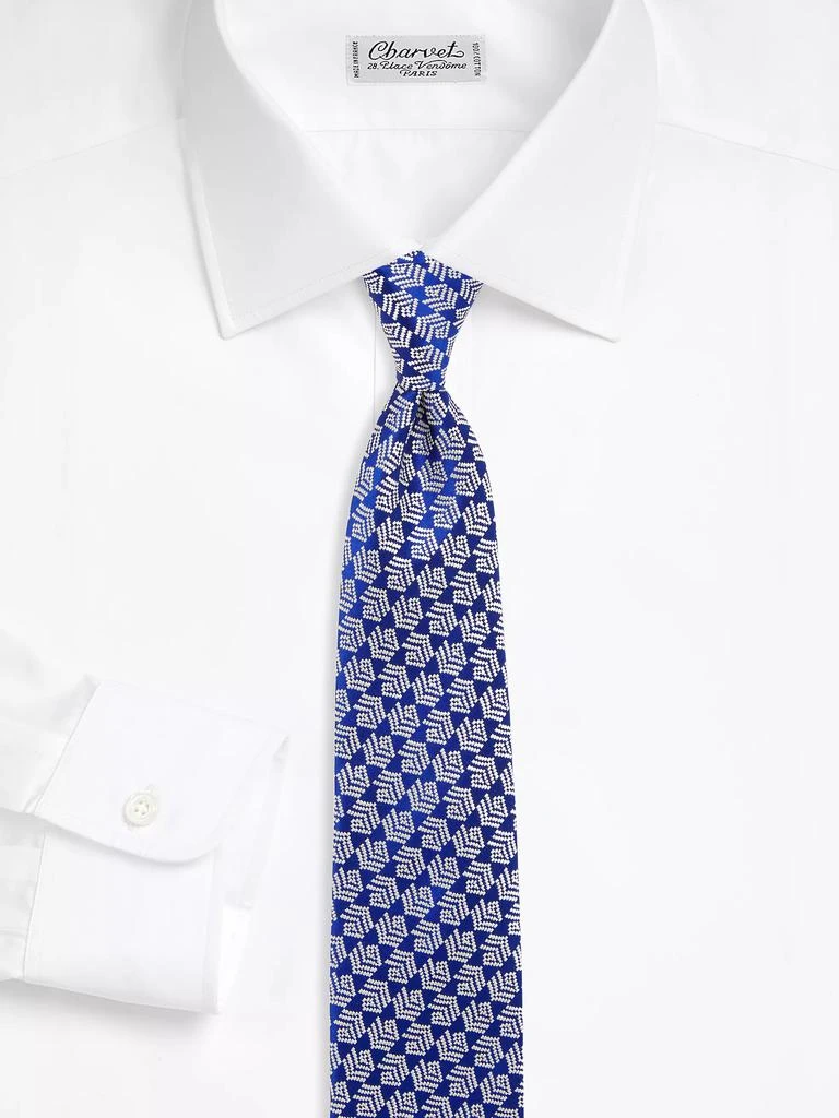 Charvet Shaded Diagonal Stripe Silk Jacquard Tie 2