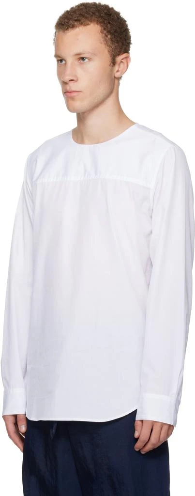Dries Van Noten White Paneled Shirt 4