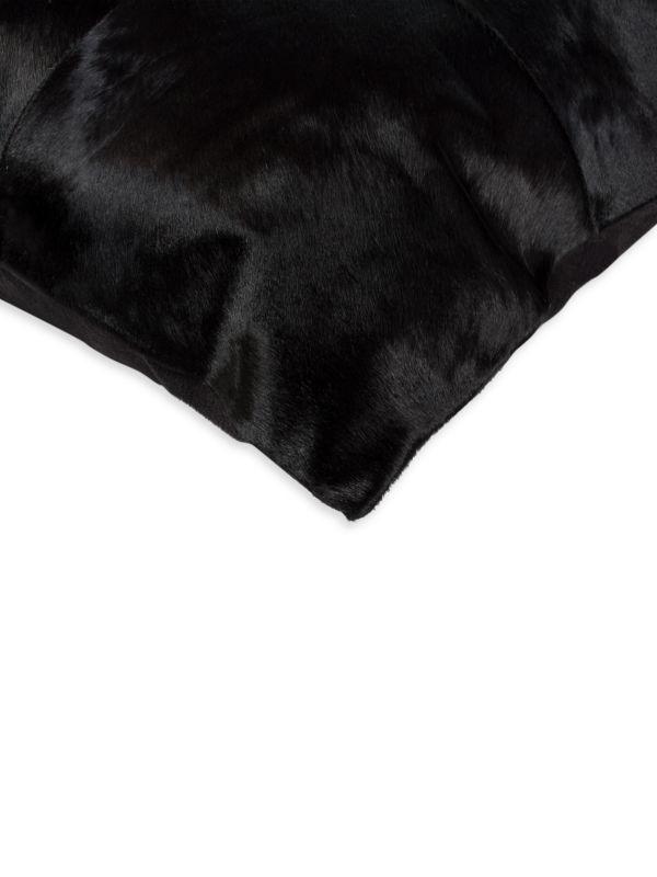 Natural 2-Pack Square Panel Cowhide Pillow Set