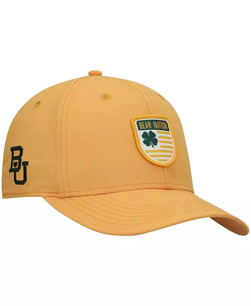 Black Clover Men's Gold Baylor Bears Nation Shield Snapback Hat 2