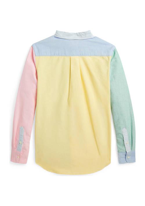 Ralph Lauren Lauren Childrenswear Boys 8 20 Cotton Oxford Fun Shirt