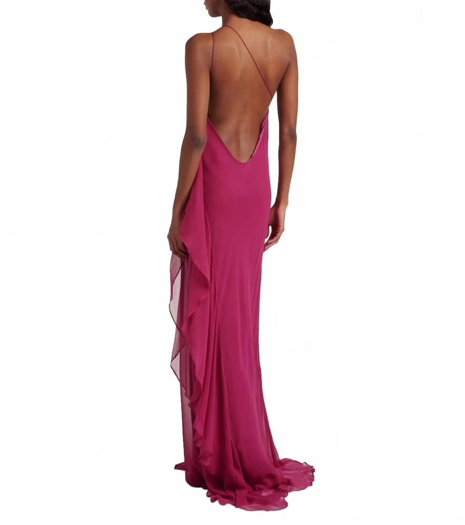 The Sei One Shoulder Ruffle Gown In Sakura 2