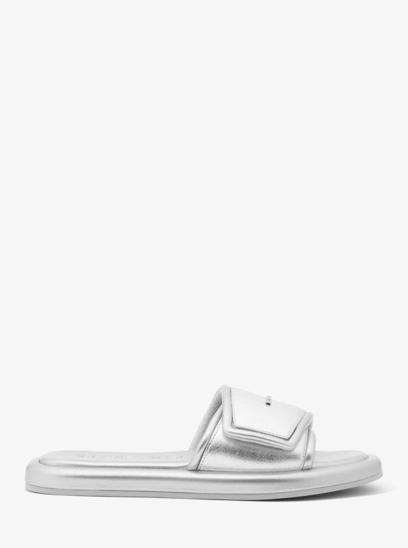 Michael Kors Suki Metallic Slide Sandal