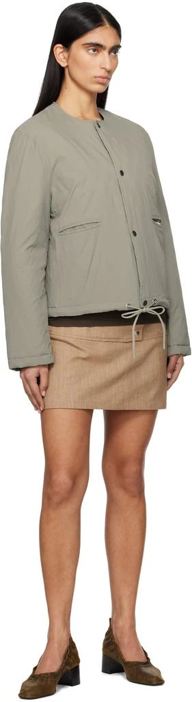 Paloma Wool Khaki Ebner Reversible Down Jacket 4