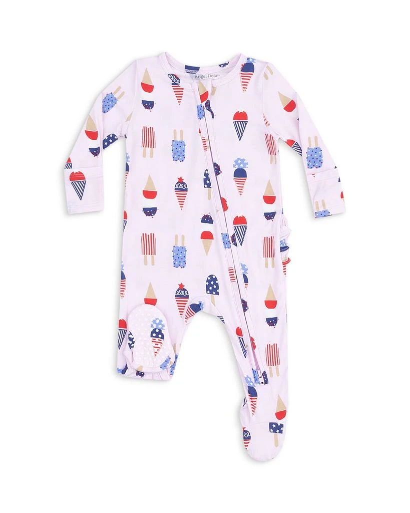 Angel Dear Girls' American Ice Cream 2 Way Zipper Ruffled Back Footie - Baby 1