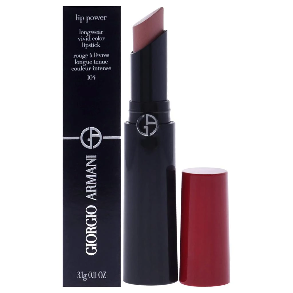 Giorgio Armani Lip Power Longwear Vivid Color Lipstick - 104 Selfless Tempting by  for Women - 0.11 oz Lipstick 1