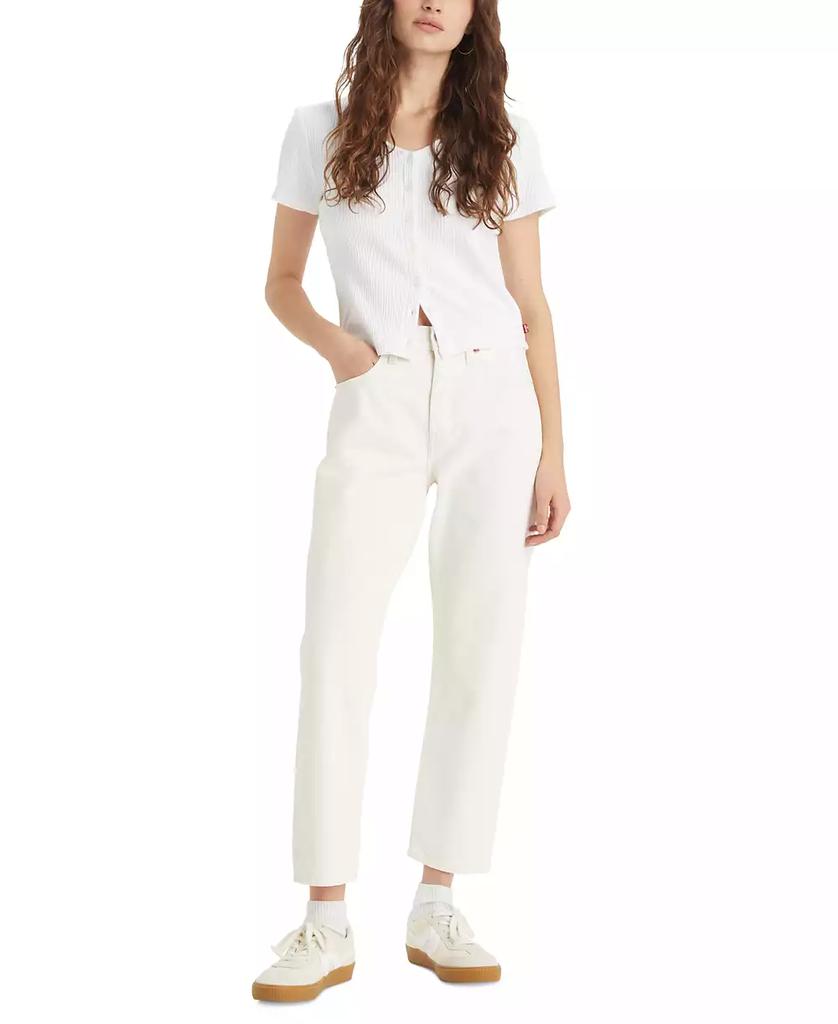 Levi's Women's High-Rise 501® Paneled Crop Cotton Jeans
