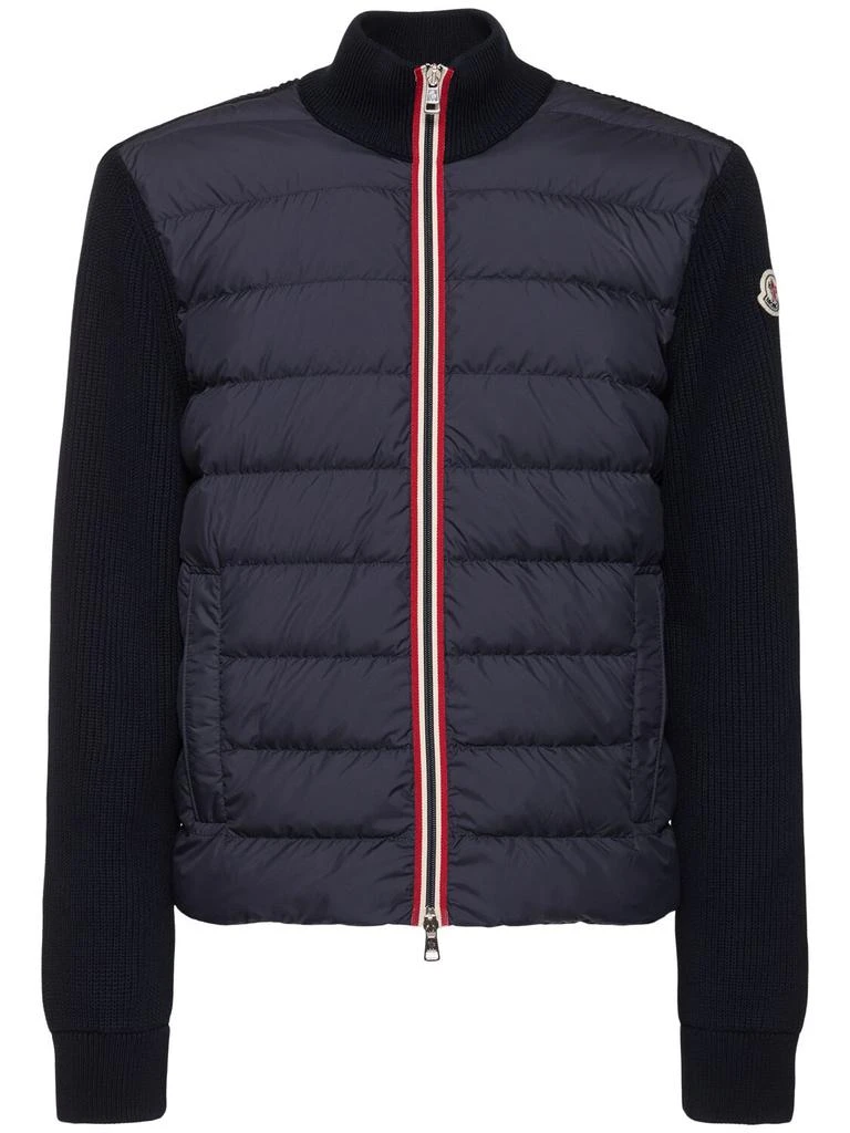 Moncler Padded Cotton Zip-up Cardigan 1