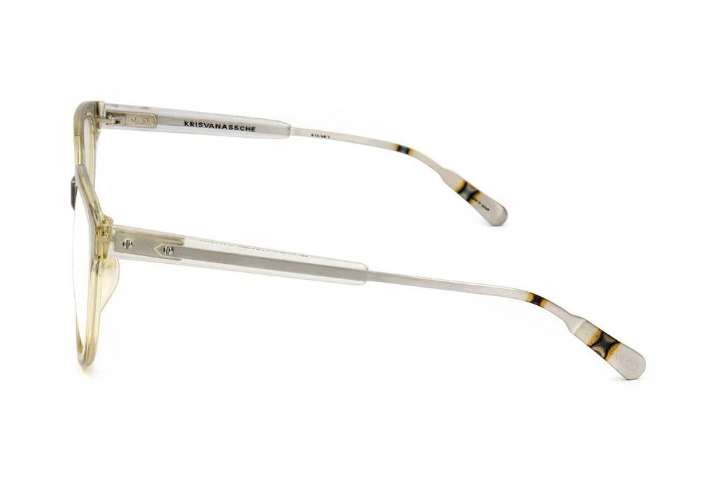 Linda Farrow Linda Farrow X Kris Van Assche Oval Frame Glasses 3
