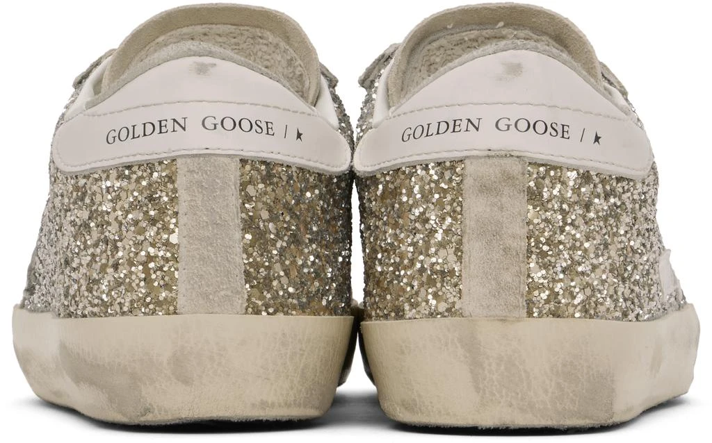 Golden Goose Gold & Beige Super-Star Sneakers 2