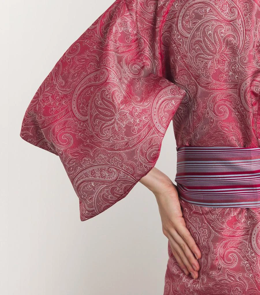 Daniel Hanson Silk Paisley Kimono Robe 6