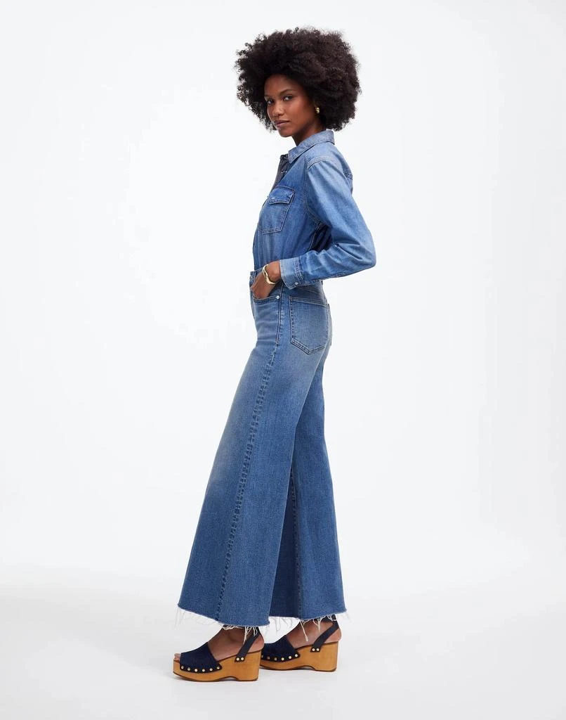 Madewell Flared Wide-Leg Crop Jeans 3