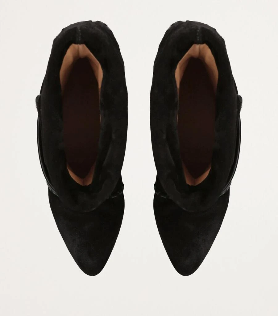 Isabel Marant Suede Sellen Ankle Boots 4
