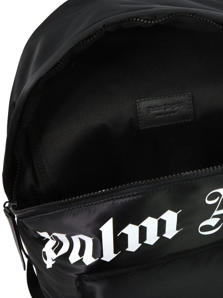 Palm Angels Palm Angels Logo Printed Zipped Backpack 4