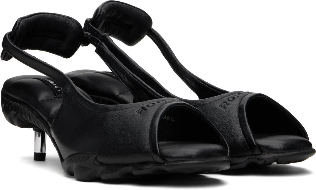 Rombaut Black Sling Heeled Sandals 4