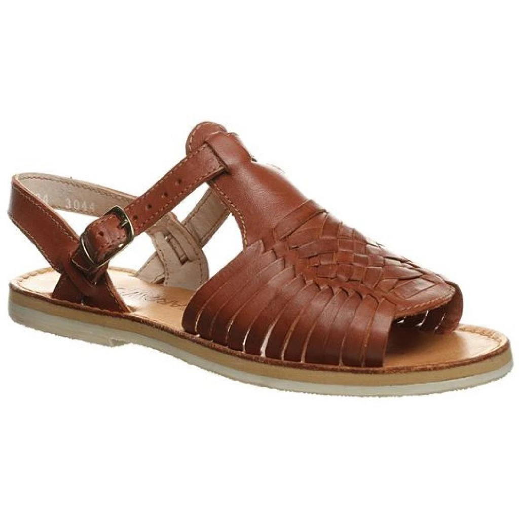 Bearpaw Gloria Womens Leather Woven Huarache Sandals 1