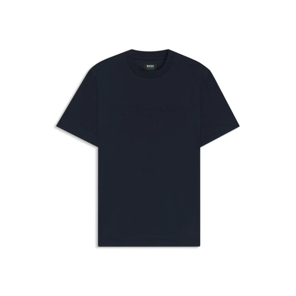 Hugo Boss x ASTON MARTIN mercerized-cotton T-shirt with wing detail