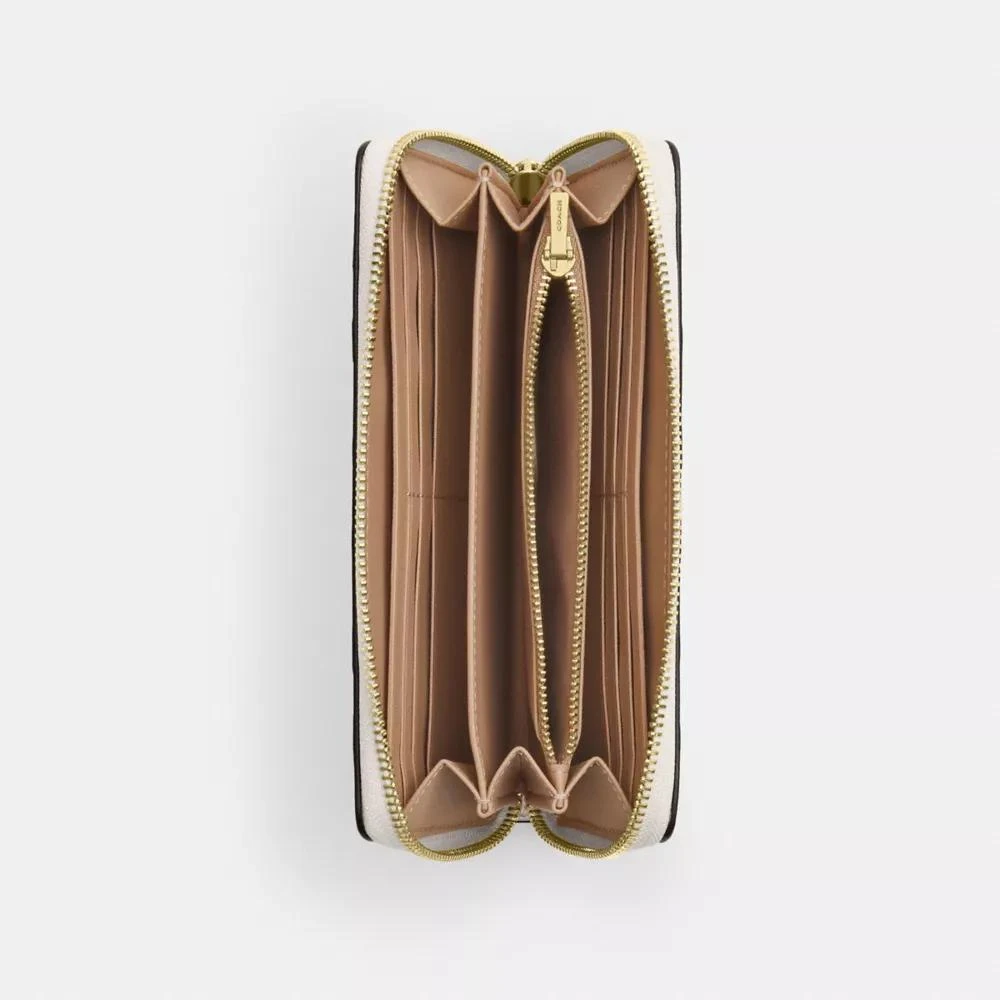 Coach Long Zip Around Wallet In Signature Leather 2