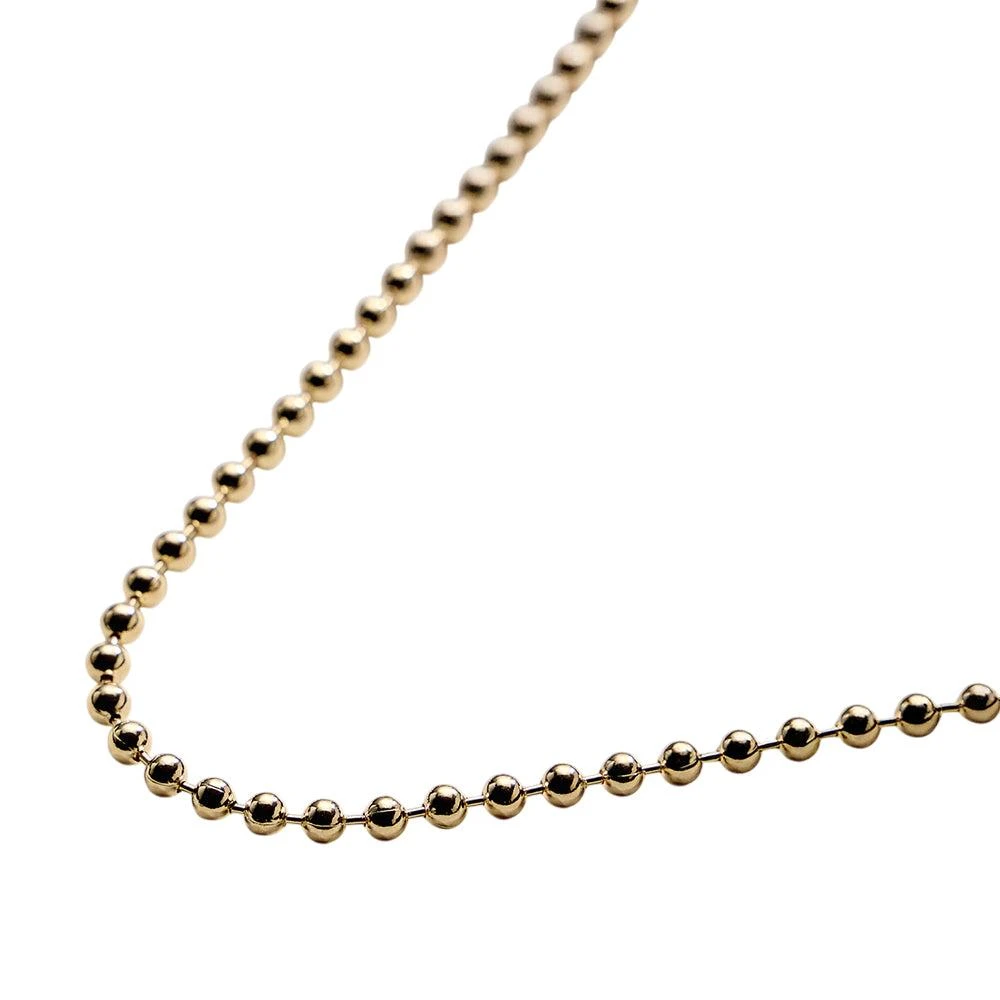 FASHNZFAB 18K Gold Filled Beaded Chain Necklace 2