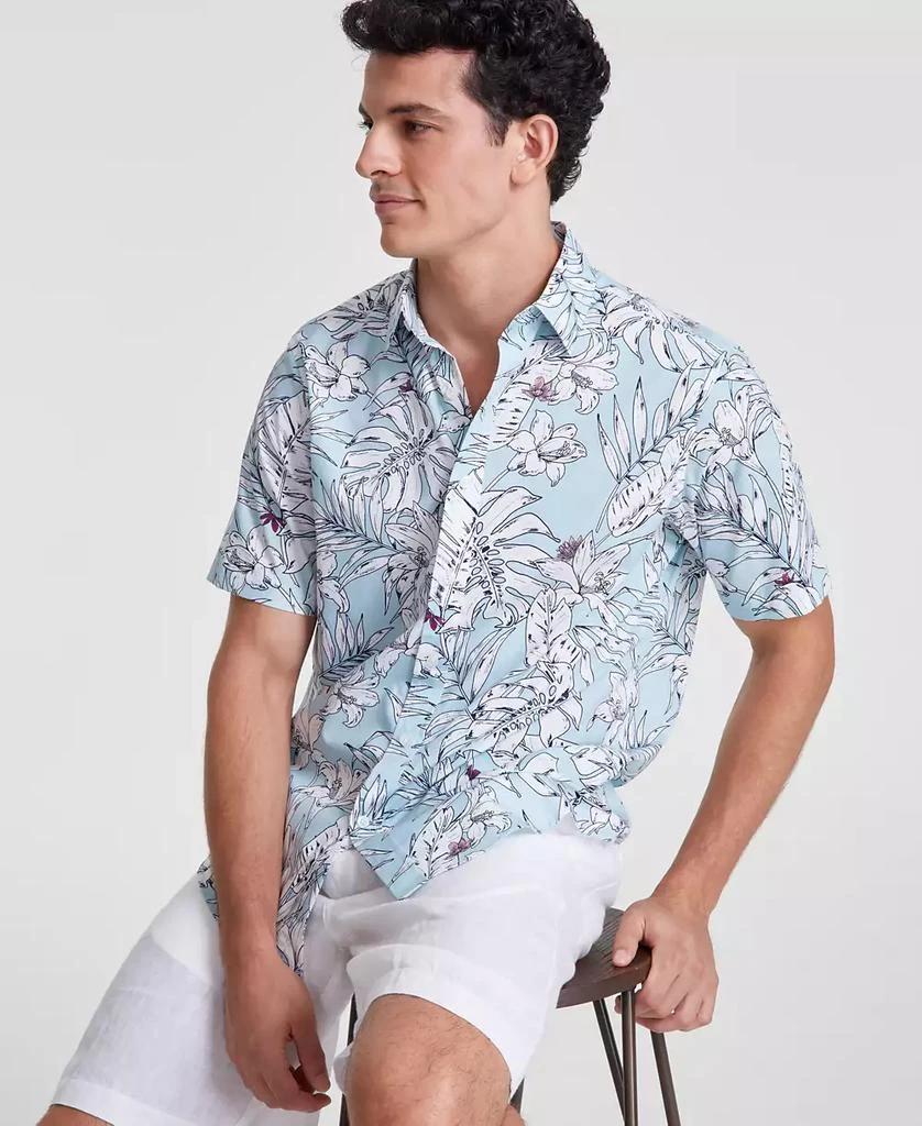Club Room Men's Jarrett Woven Floral Shirt, Created for Macy's 2