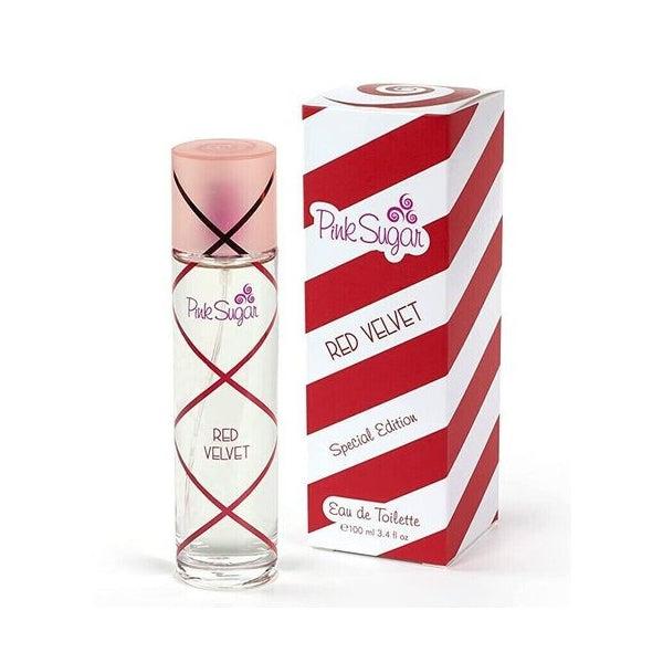AQUOLINA Pink Sugar Red Velvet for Women Eau de Toilette Spray Special Edition 3.4 oz