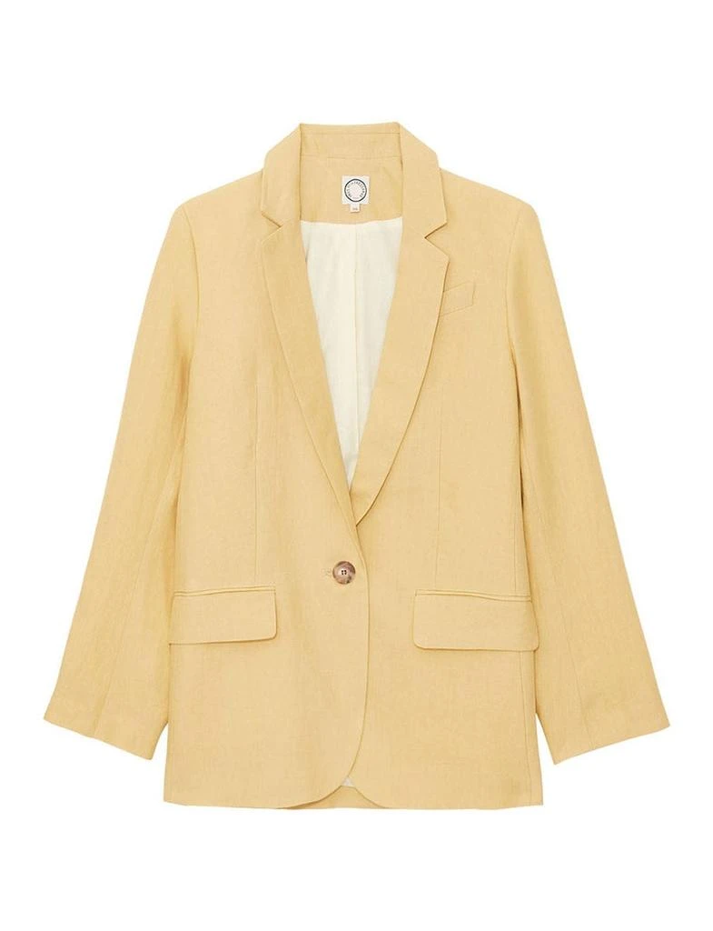 INES DE LA FRESSANGE PARIS Linen Bruna jacket in lemon 1