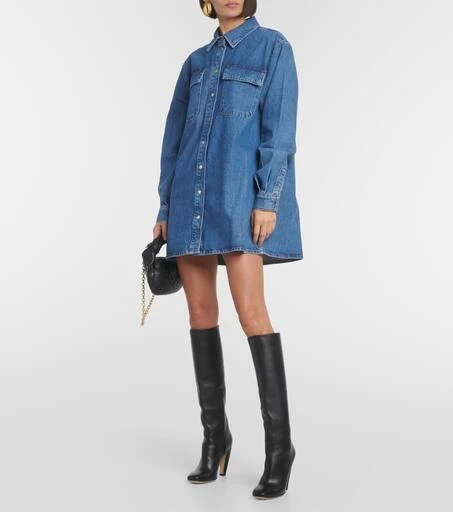 FRAME Cotton denim shirt dress 6