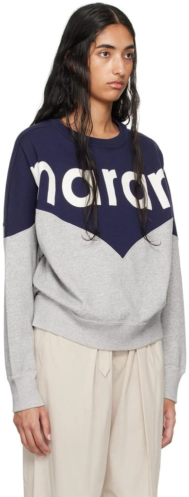 Isabel Marant Navy 
Gray Houston Sweatshirt 2