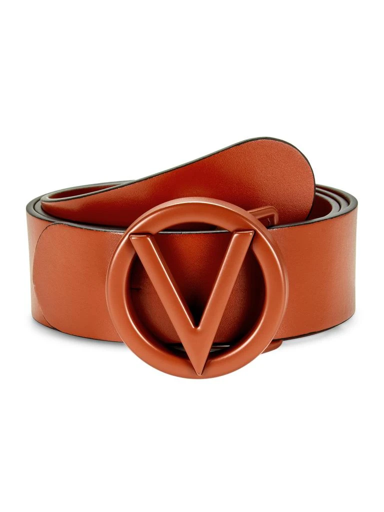 Shop ​Tonal V Logo Leather Belt on Sale at BeyondStyle – Get  display picture 2