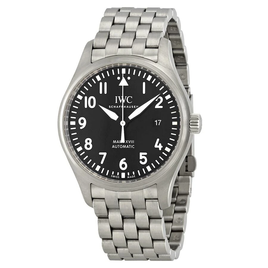 IWC Schaffhausen Mark XVIII Black Dial Automatic Stainless Steel Men's Watch IW327015 1