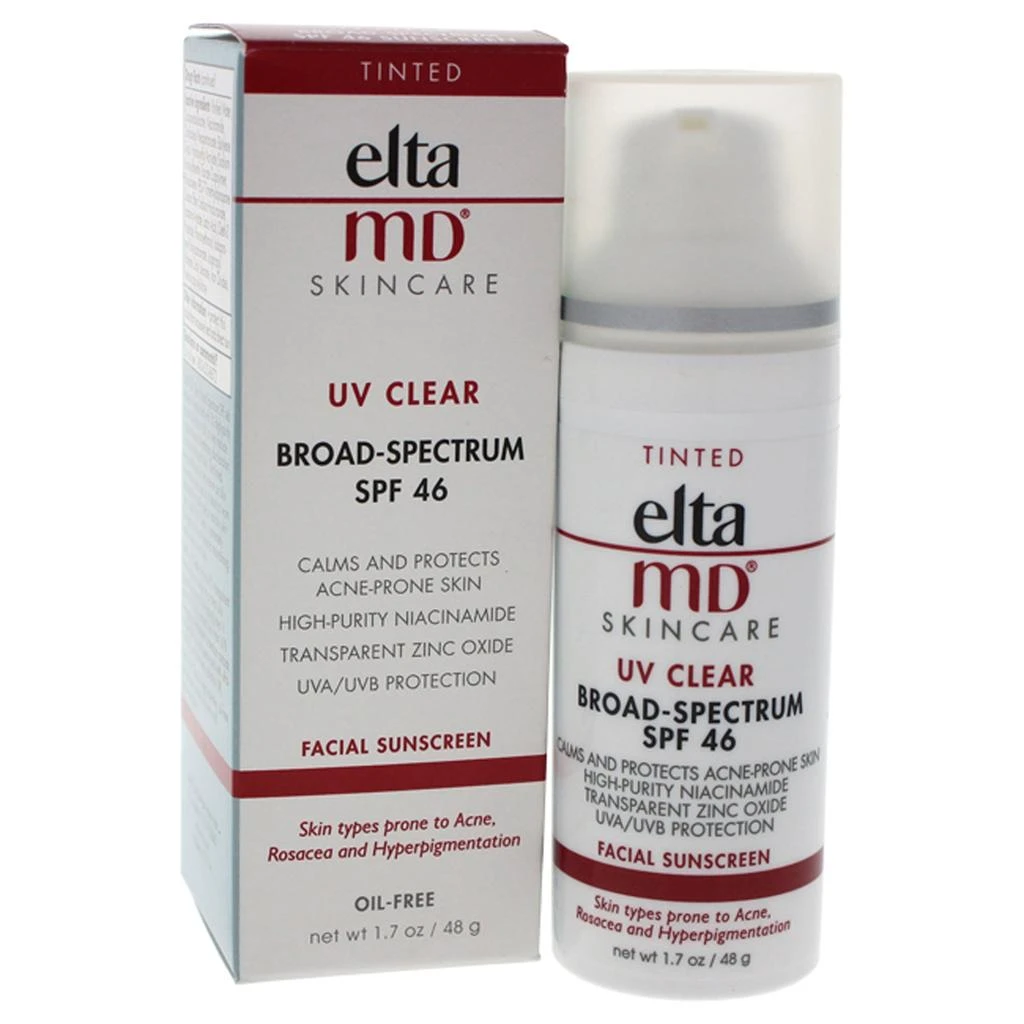 EltaMD UV Clear Facial Sunscreen SPF 46 - Tinted by EltaMD for Unisex - 1.7 oz Sunscreen