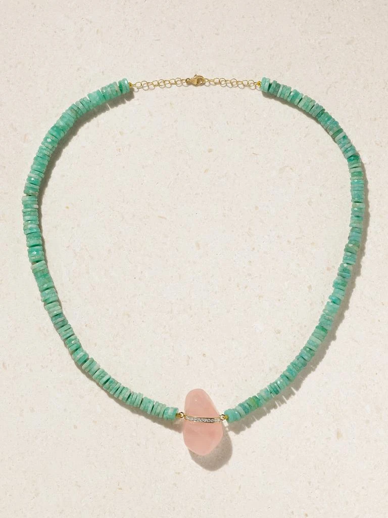 Jia Jia Aurora 14-karat Gold Multi-stone Necklace