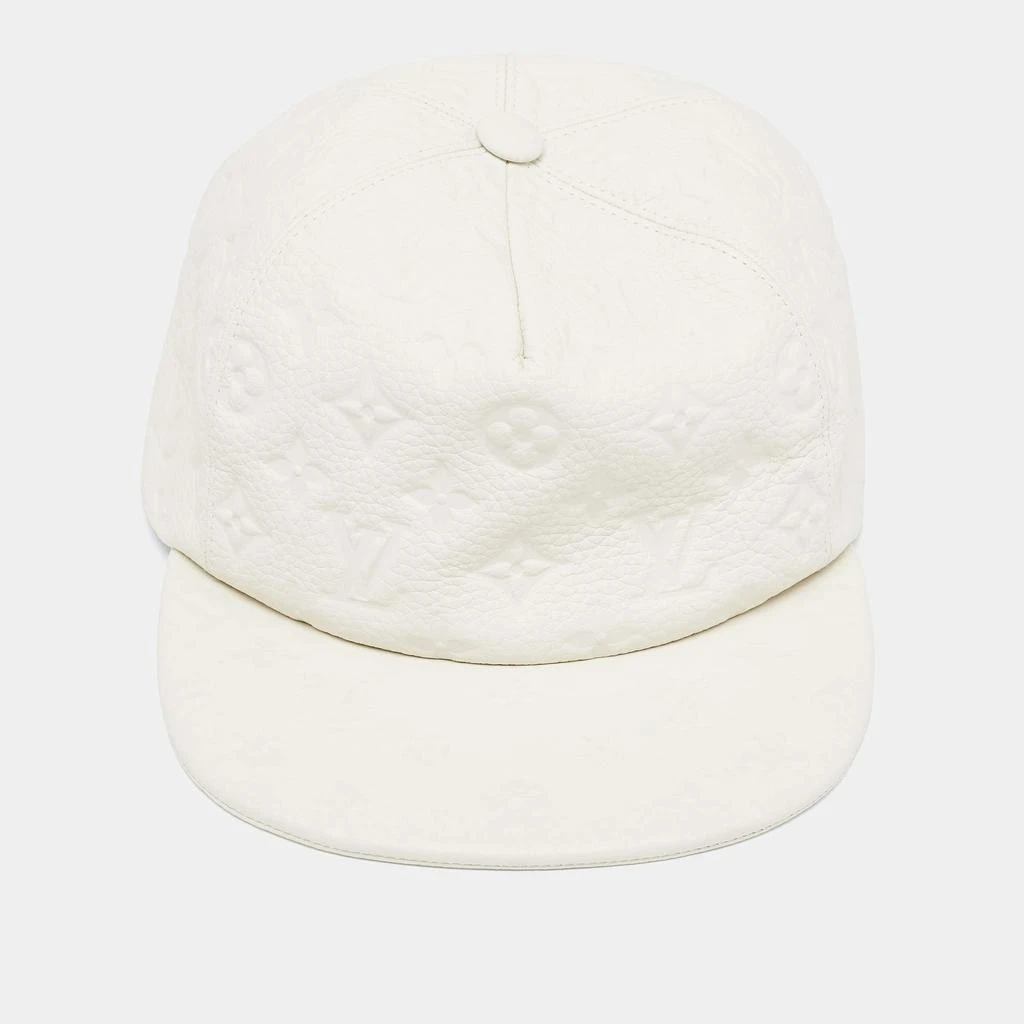 Louis Vuitton Louis Vuitton X Virgil Abloh Limited Edition White Casquette Monogram Quill Baseball Cap One Size 3