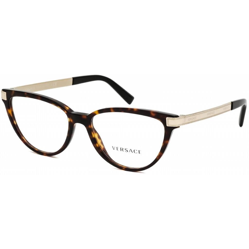 Versace Versace Women's Eyeglasses - Clear Demo Lens Havana Plastic Cat Eye Frame | VE3271 108 1