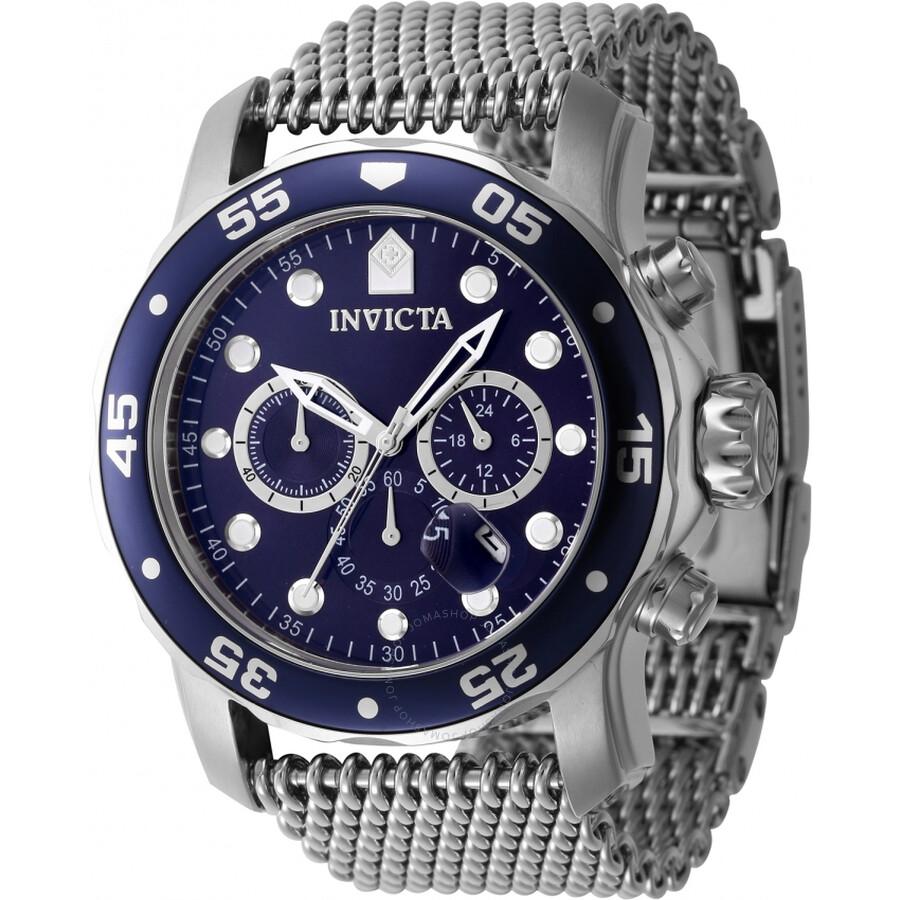 Invicta Pro Diver Chronograph Date GMT Quartz Blue Dial Men's Watch 47237
